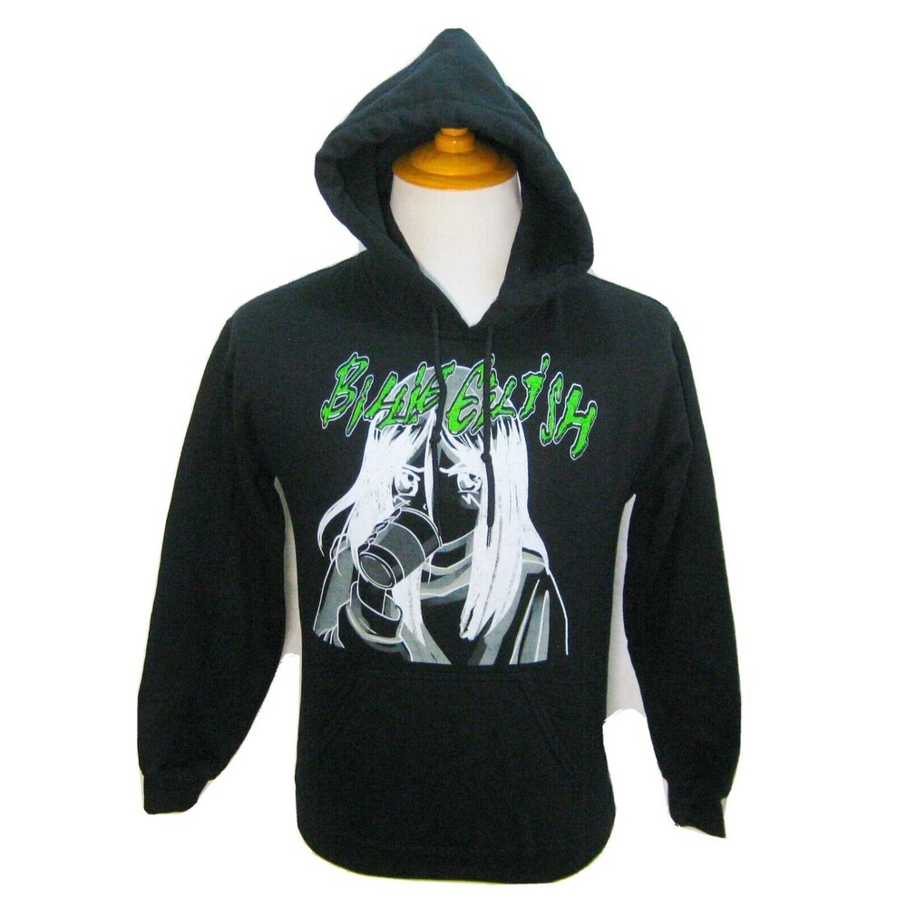 BILLIE EILISH Men's Size Small Black Hoodie Graphic Hooded Sweatshirt Music Top